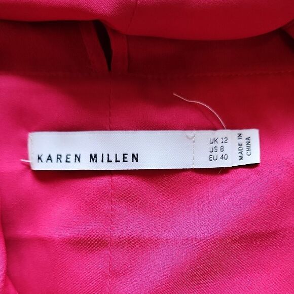 Karen Millen Fuchsia Blouse - Women's Size 8 - Picture 2 of 6